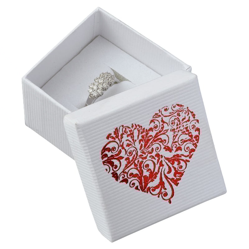 Bílá krabička se srdíčkem LD-3/A1/A7 Jk Box Bílá krabička se srdíčkem LD-3/A1/A7 Jk Box