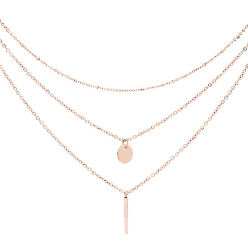 Trojitý bronzový náhrdelník Troli Trojitý bronzový náhrdelník Troli