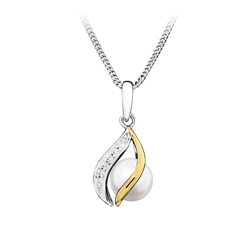 Elegantní stříbrný přívěsek s pravou perlou PP000104 Moiss Elegantní stříbrný přívěsek s pravou perlou PP000104 Moiss