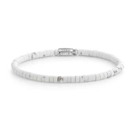Bílý korálkový náramek Virgin White RR-40081-S Rebel&Rose / Rozměr: 19 cm - L