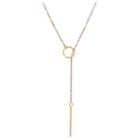 Stylový pozlacený náhrdelník Troli