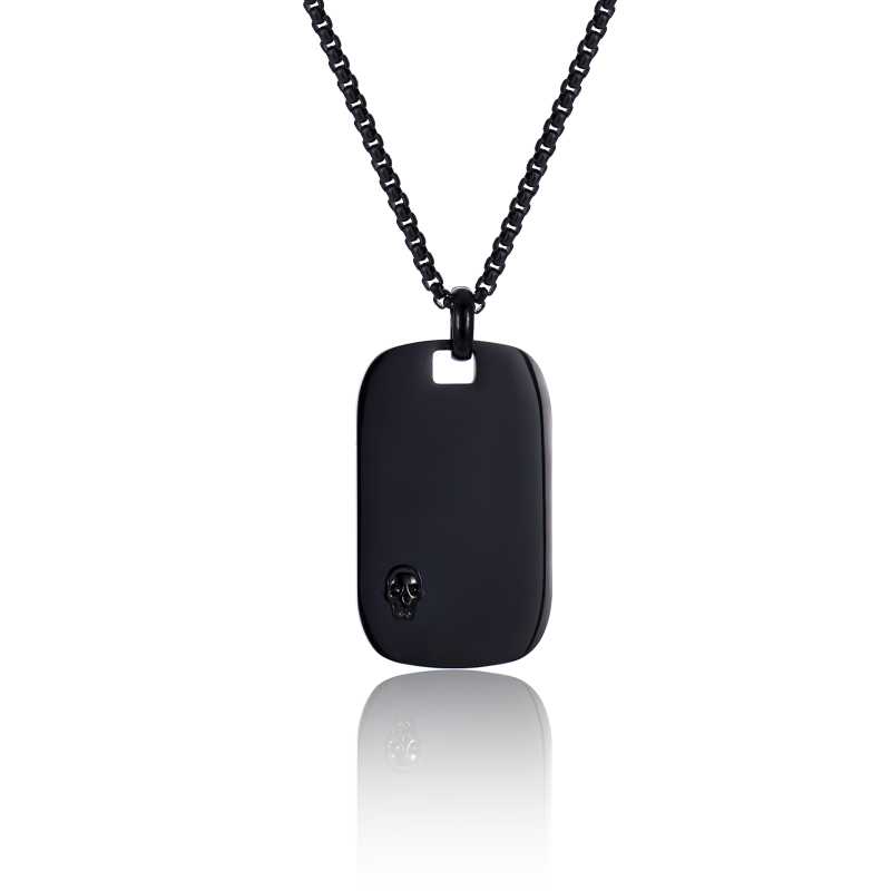 Pánský ocelový náhrdelník Psí známka s lebkou VSM003G-PET Troli Pánský ocelový náhrdelník Psí známka s lebkou VSM003G-PET Troli