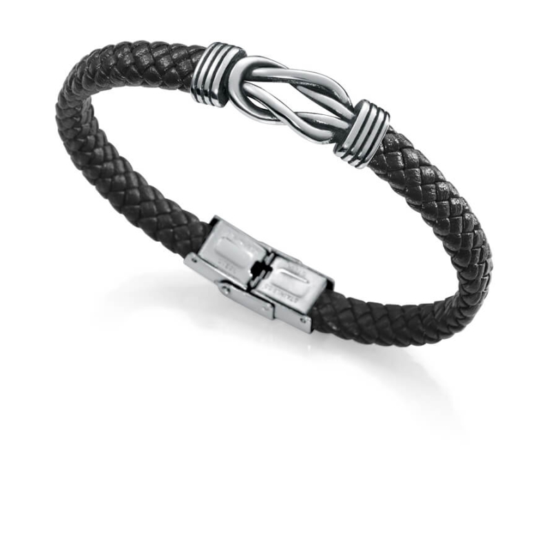 Pánský kožený náramek s ocelovou ozdobou Beat 1304P01010 Viceroy Pánský kožený náramek s ocelovou ozdobou Beat 1304P01010 Viceroy