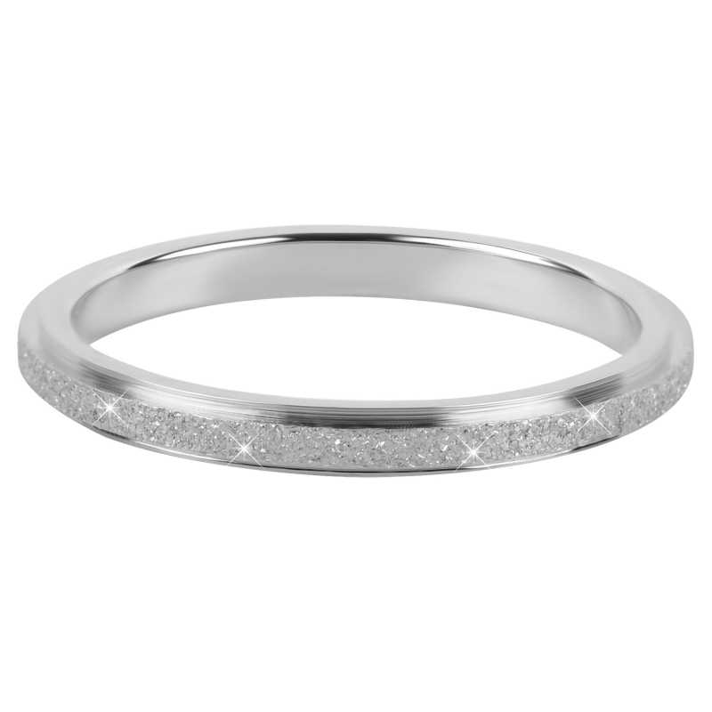 Ocelový třpytivý prsten KR-01 Silver Troli / Obvod: 49 mm - 49 mm Ocelový třpytivý prsten KR-01 Silver Troli / Obvod: 49 mm - 49 mm