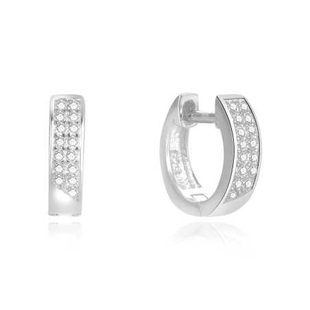 Nadčasové stříbrné náušnice AGUC2609 Beneto