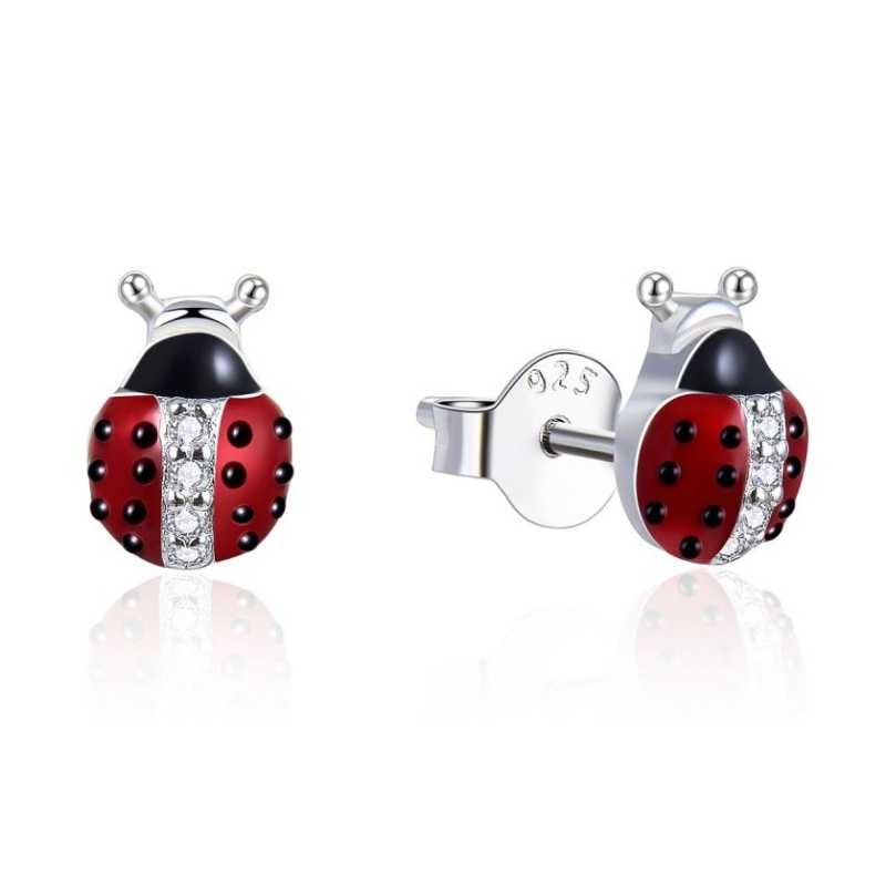 Hravé peckové náušnice ze stříbra Berušky E0000672 Moiss