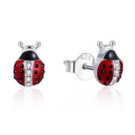 Hravé peckové náušnice ze stříbra Berušky E0000672 Moiss