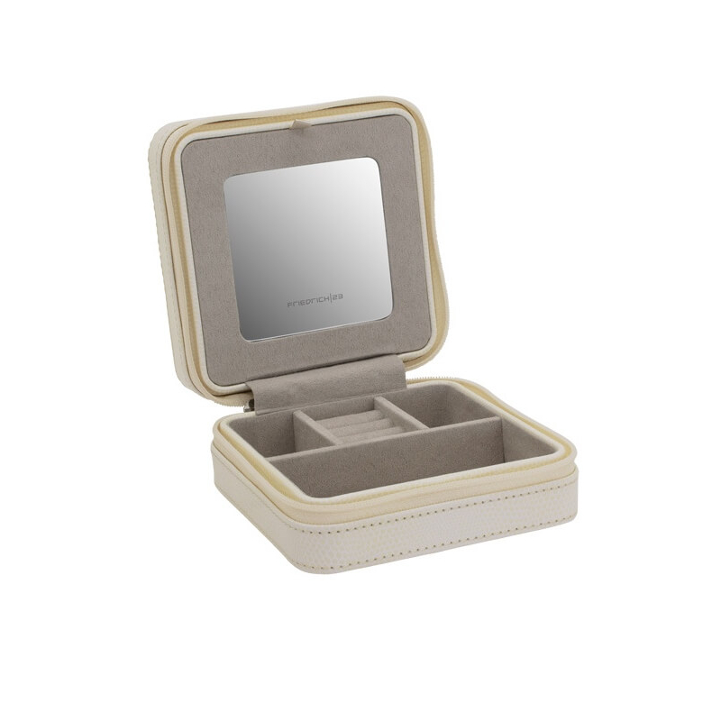 Stylová krémová cestovní šperkovnice Milano 20143-9 Friedrich Lederwaren Stylová krémová cestovní šperkovnice Milano 20143-9 Friedrich Lederwaren
