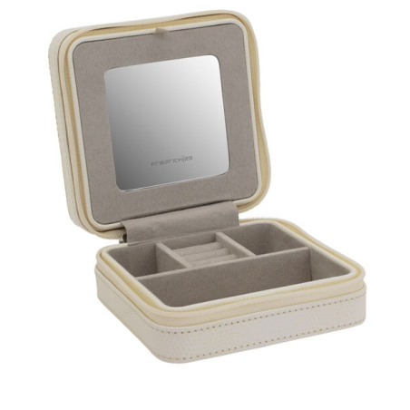 Stylová krémová cestovní šperkovnice Milano 20143-9 Friedrich Lederwaren
