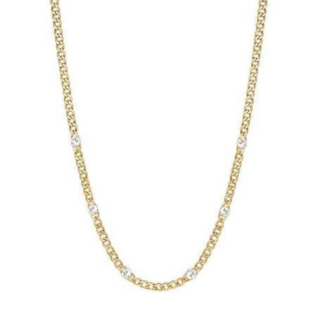 Pozlacený náhrdelník s krystaly Symphonia BYM84 Brosway