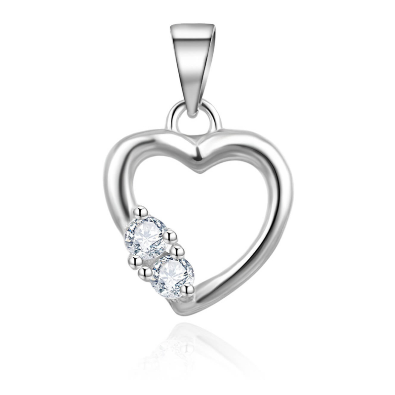 Stříbrný srdíčkový přívěsek AGH672 Beneto Stříbrný srdíčkový přívěsek AGH672 Beneto