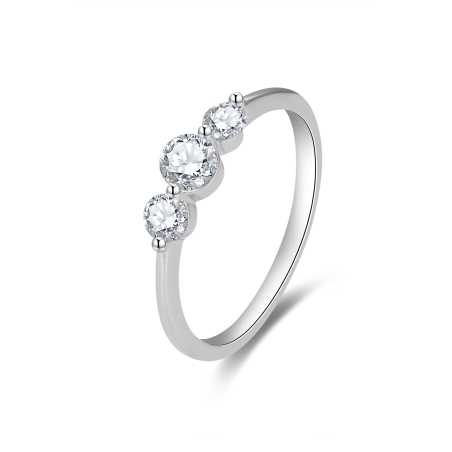 Jemný zásnubní prsten se zirkony AGG466 Beneto / Obvod: 62 mm - 62 mm