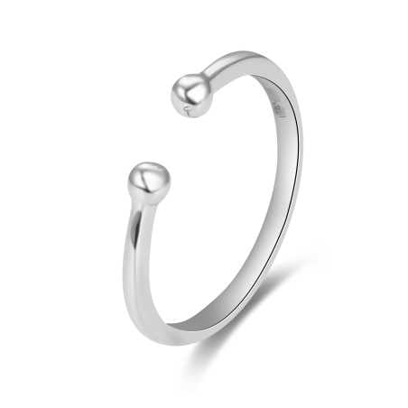 Minimalistický otevřený prsten ze stříbra AGG470 Beneto