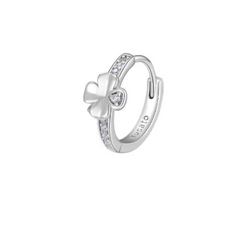 Stříbrná single náušnice Čtyřlístek Storie RZO059R Rosato Stříbrná single náušnice Čtyřlístek Storie RZO059R Rosato