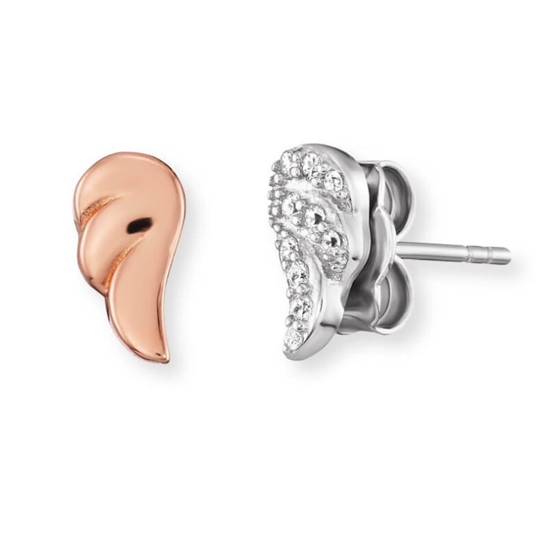 Asymetrické bicolor náušnice pecky Wingduo ERE-2WING-ZIBIR Engelsrufer Asymetrické bicolor náušnice pecky Wingduo ERE-2WING-ZIBIR Engelsrufer