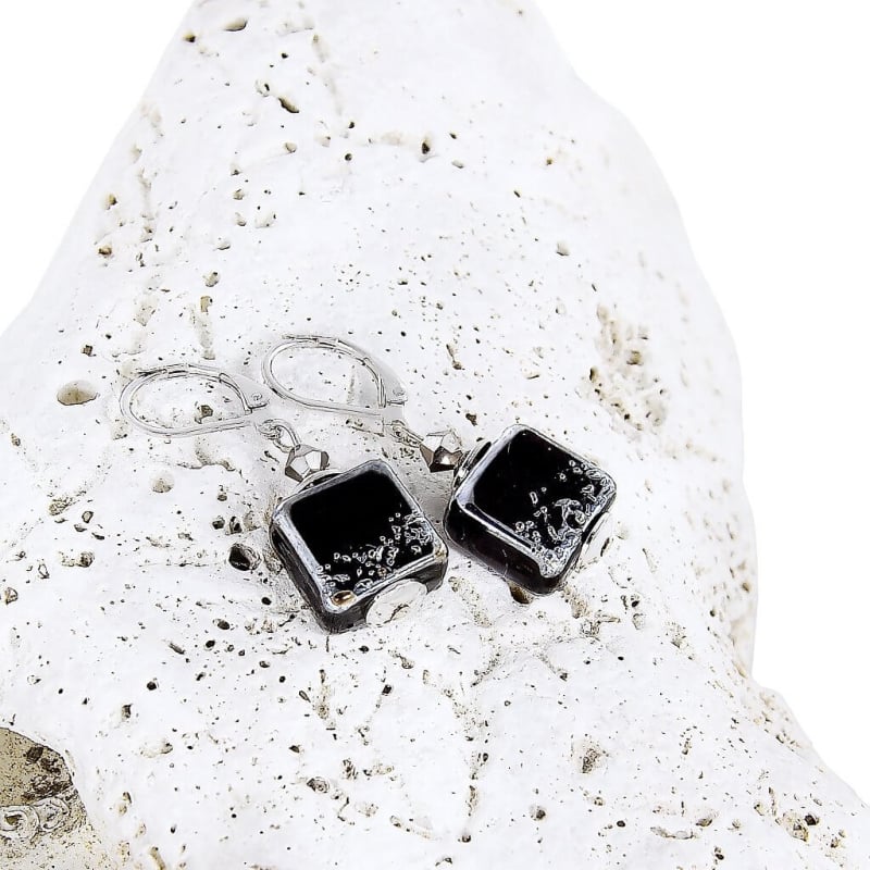 Originální náušnice Night Sky z perel Lampglas ECU12 Lampglas