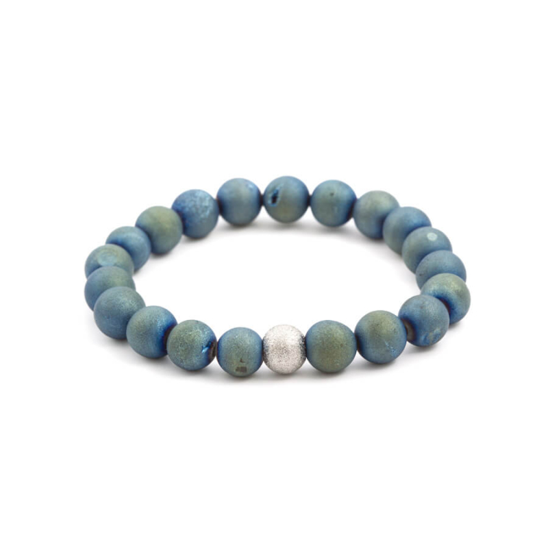 Korálkový náramek z achátu MINK73/17 Agato