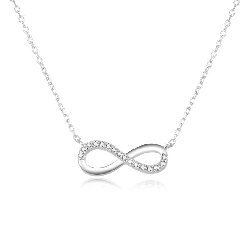 Stříbrný náhrdelník s nekonečnem AGS507/47L Beneto Stříbrný náhrdelník s nekonečnem AGS507/47L Beneto