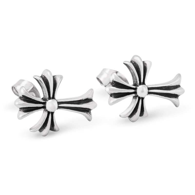 Designové pánské náušnice s křížem KS-130 Troli