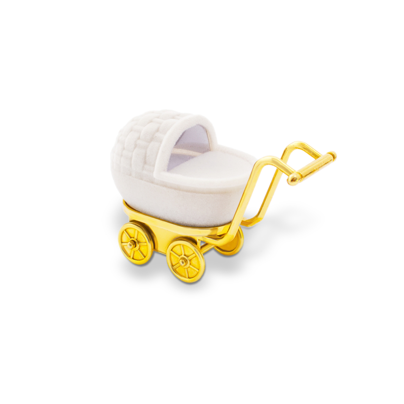 Semišová dárková krabička Kočárek KDET23-W Beneto Exclusive