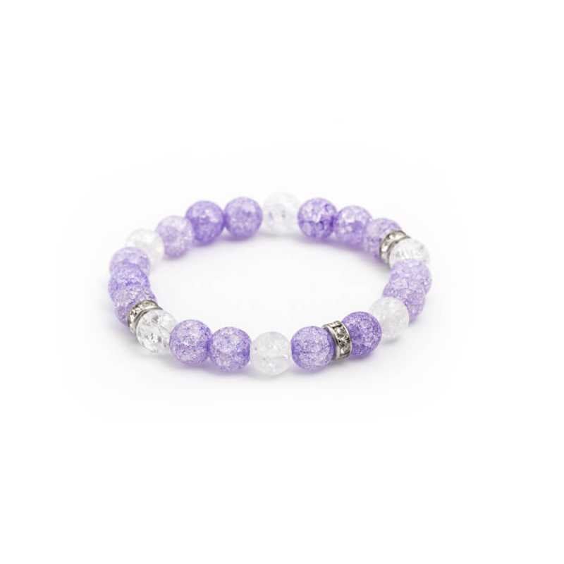 Korálkový náramek z křišťálu MINK93/17 Agato