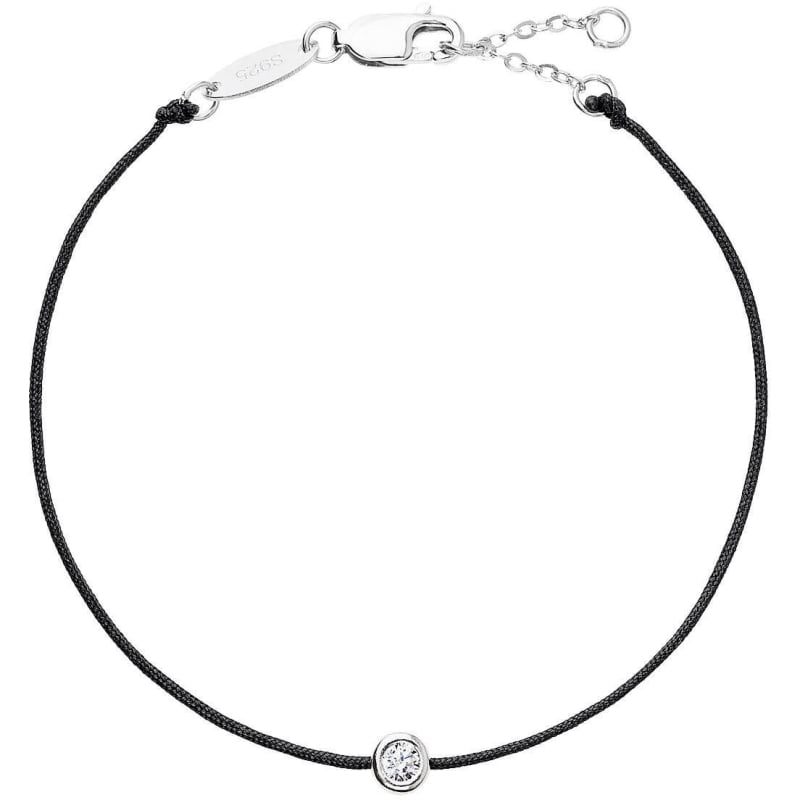 Černý kabala náramek se zirkonem 13005.3 Evolution Group