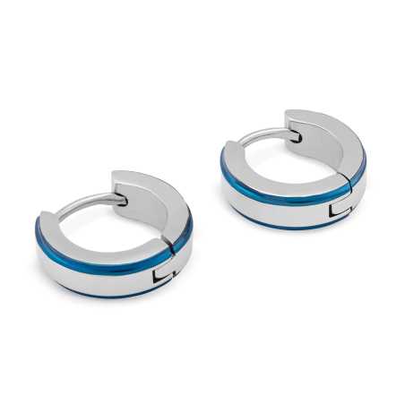 Ocelové kruhové náušnice KS-147 Troli