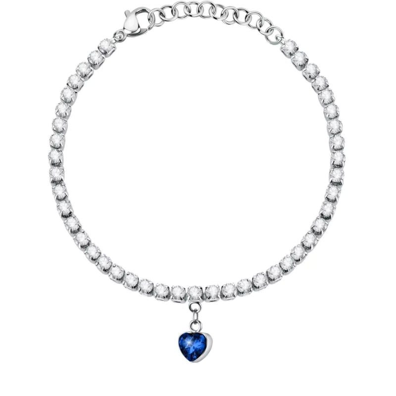 Půvabný ocelový náramek s krystaly Love LPS05ASD27 La Petite Story