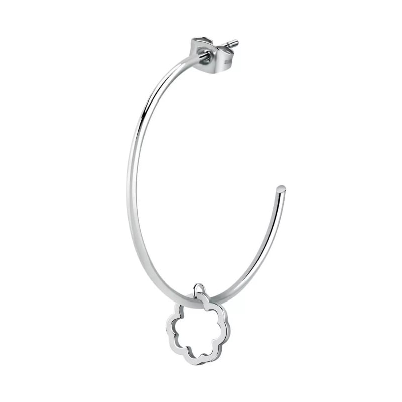 Ocelová single náušnice s přívěskem pro štěstí LPS02AQM17 La Petite Story