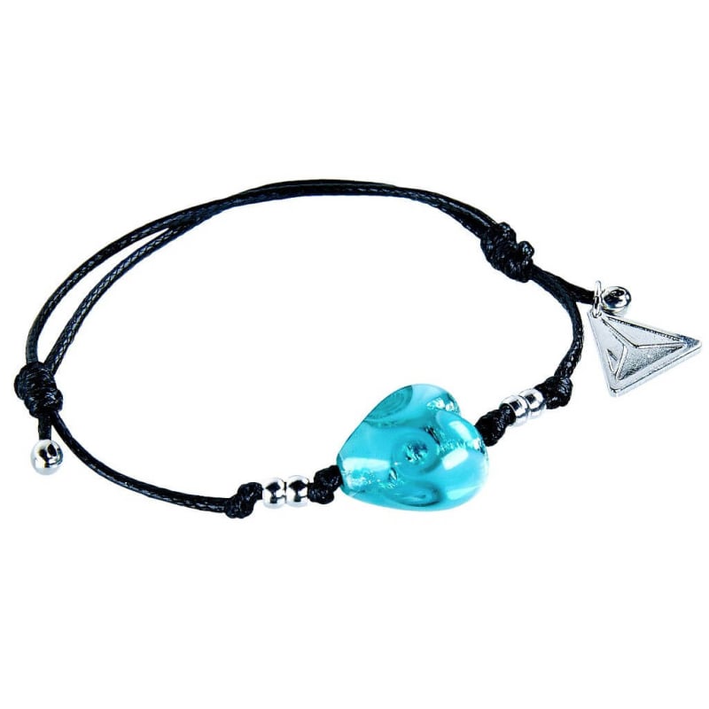 Něžný náramek Forest Heart s ryzím stříbrem v perle Lampglas BLH10 Lampglas Něžný náramek Forest Heart s ryzím stříbrem v perle Lampglas BLH10 Lampglas