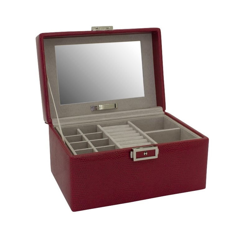 Nadčasová červená šperkovnice Milano 20142-4 Friedrich Lederwaren Nadčasová červená šperkovnice Milano 20142-4 Friedrich Lederwaren