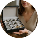 Kazety na manžetové knoflíčky | Superpotraviny-Naturalis.cz