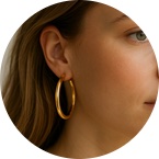 Naušnice kruhy | Superpotraviny-Naturalis.cz