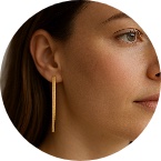 Podélné náušnice | Superpotraviny-Naturalis.cz