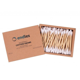 Vatové tyčinky do uší z bambusu Endles by Econea - 200 ks