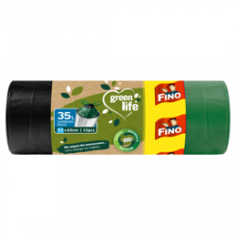 Pytle na odpadky zatahovací Green Life 35 litrů Fino - 15 ks
