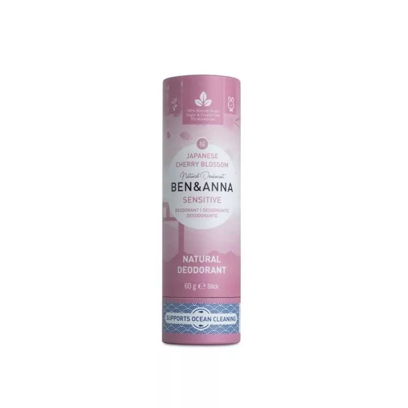 Tuhý deodorant sensitive třešňový květ Ben & Anna - 60 g Tuhý deodorant sensitive třešňový květ Ben & Anna - 60 g