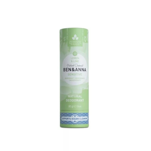 Tuhý deodorant sensitive citrón a limetka Ben & Anna - 60 g Tuhý deodorant sensitive citrón a limetka Ben & Anna - 60 g