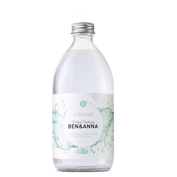 Ústní voda pro citlivé zuby sensitive Ben & Anna - 500 ml Ústní voda pro citlivé zuby sensitive Ben & Anna - 500 ml