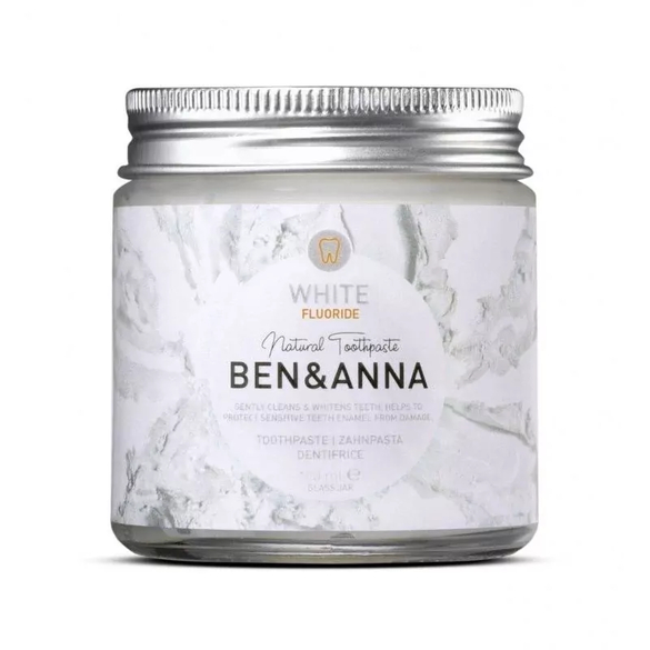 Bělicí zubní pasta s fluorem Ben & Anna - 100 ml Bělicí zubní pasta s fluorem Ben & Anna - 100 ml