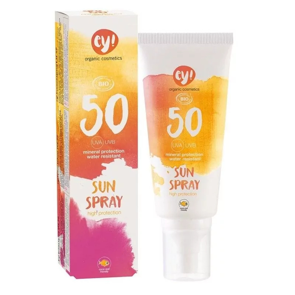 Opalovací přírodní krém ve spreji SPF 50 BIO Ey! - 100 ml