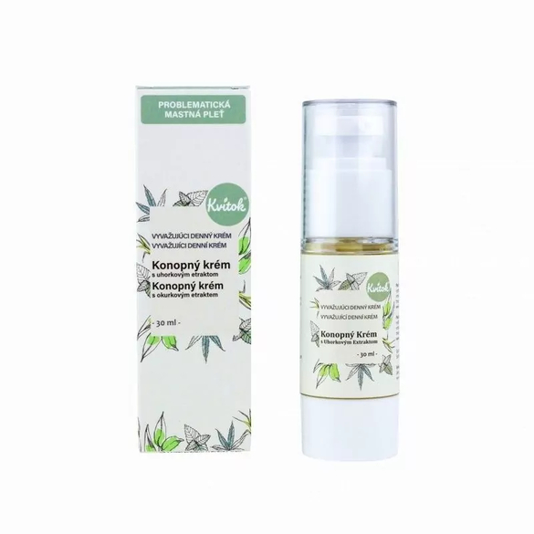 Denní konopný krém pro mastnou pleť Kvitok - 30 ml Denní konopný krém pro mastnou pleť Kvitok - 30 ml