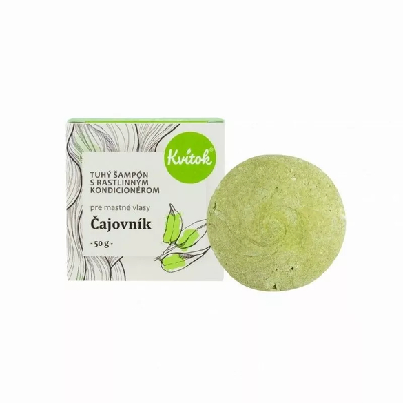 Tuhý šampon s kondicionérem "Čajovník XXL" Kvitok - 50 g Tuhý šampon s kondicionérem "Čajovník XXL" Kvitok - 50 g