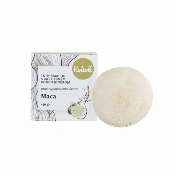 Tuhý šampon s kondicionérem s macou XXL Kvitok - 50 g Tuhý šampon s kondicionérem s macou XXL Kvitok - 50 g