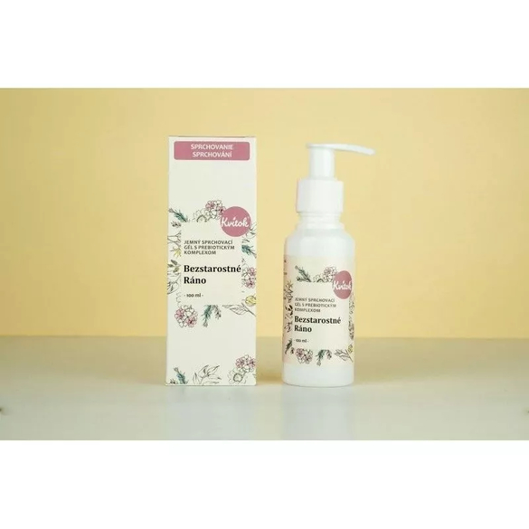 Jemný sprchový gel s prebiotickým komplexem "Bezstarostné ráno" Kvitok - 100 ml Jemný sprchový gel s prebiotickým komplexem "Bezstarostné ráno" Kvitok - 100 ml