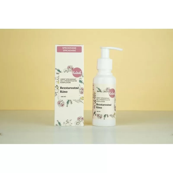Jemný sprchový gel s prebiotickým komplexem "Bezstarostné ráno" Kvitok - 100 ml