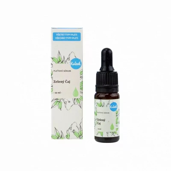 Pleťové sérum s antioxidačním účinkem "Zelený čaj" Kvitok - 10 ml Pleťové sérum s antioxidačním účinkem "Zelený čaj" Kvitok - 10 ml