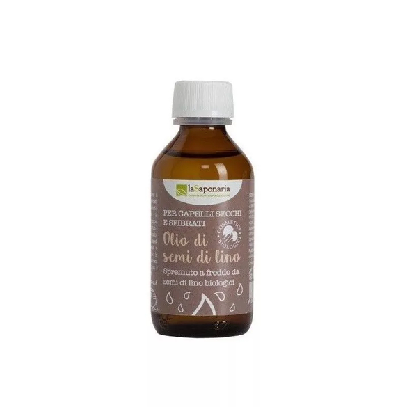 Lněný vlasový olej za studena lisovaný BIO laSaponaria - 100 ml Lněný vlasový olej za studena lisovaný BIO laSaponaria - 100 ml