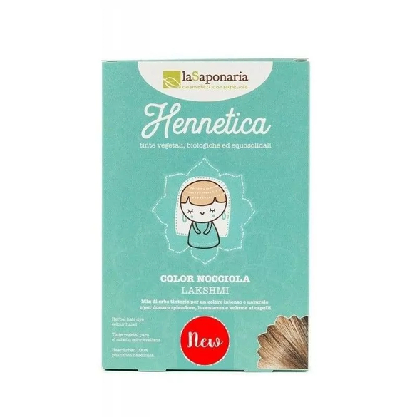 Přírodní barva na vlasy (lískový ořech) "Lakshmi" BIO laSaponaria - 100 g Přírodní barva na vlasy (lískový ořech) "Lakshmi" BIO laSaponaria - 100 g