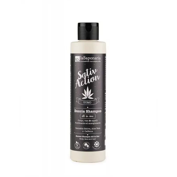 Pánský sprchový gel a šampon s konopím 2 v 1 BIO laSaponaria - 200 ml Pánský sprchový gel a šampon s konopím 2 v 1 BIO laSaponaria - 200 ml